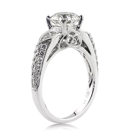 2.73ct Round Brilliant Cut Diamond Engagement Ring