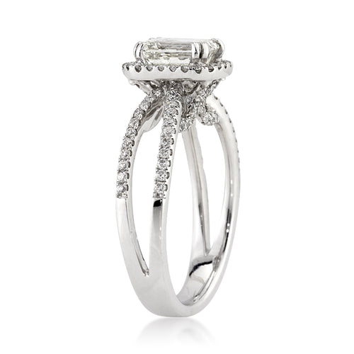 2.22ct Emerald Cut Diamond Engagement Ring