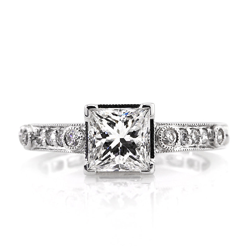 2.35ct Princess Cut Diamond Engagement Ring