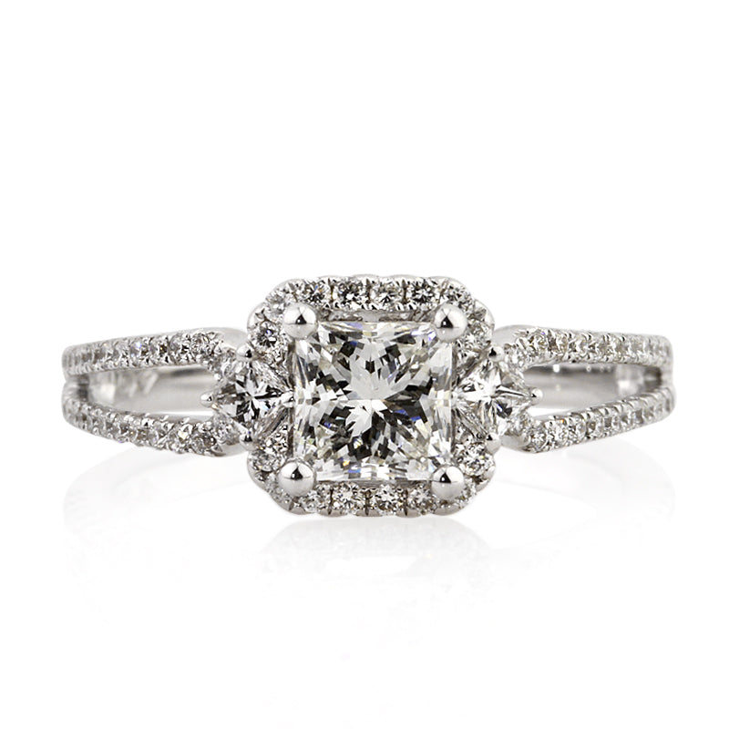 2.02ct Princess Cut Diamond Engagement Ring