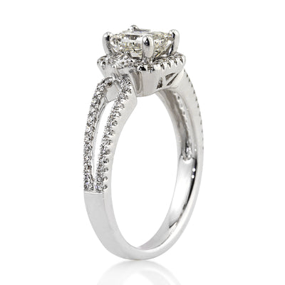 2.02ct Princess Cut Diamond Engagement Ring