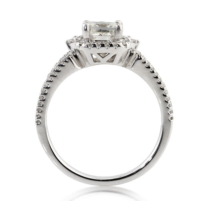 2.02ct Princess Cut Diamond Engagement Ring