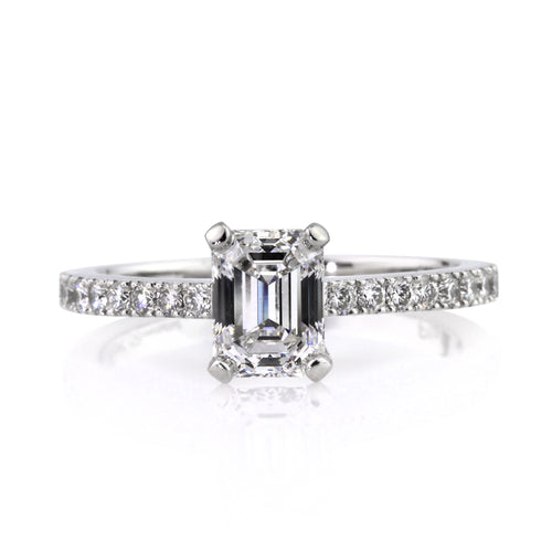 1.46ct Emerald Cut Diamond Engagement Ring