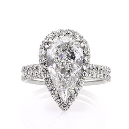 4.29ct Pear Shape Diamond Engagement Ring