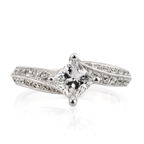 1.71ct Princess Cut Diamond Engagement Ring