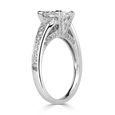 2.72ct Princess Cut Diamond Engagement Ring