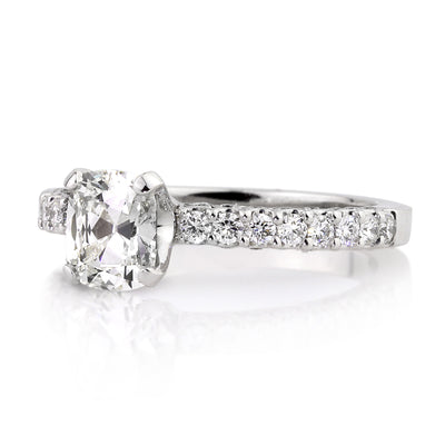 1.82ct Antique Cushion Brilliant Diamond Engagement Ring