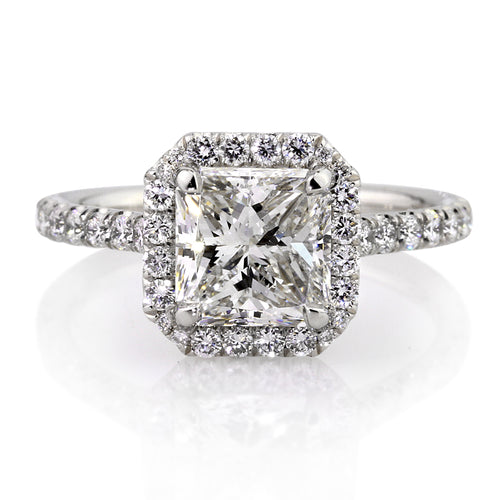 3.06ct Radiant Cut Diamond Engagement Ring