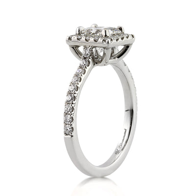 1.76ct Princess Cut Diamond Engagement Ring