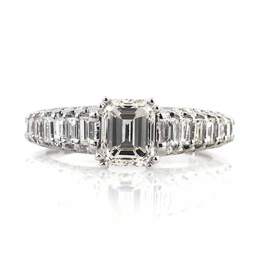 2.36ct Emerald Cut Diamond Engagement Ring