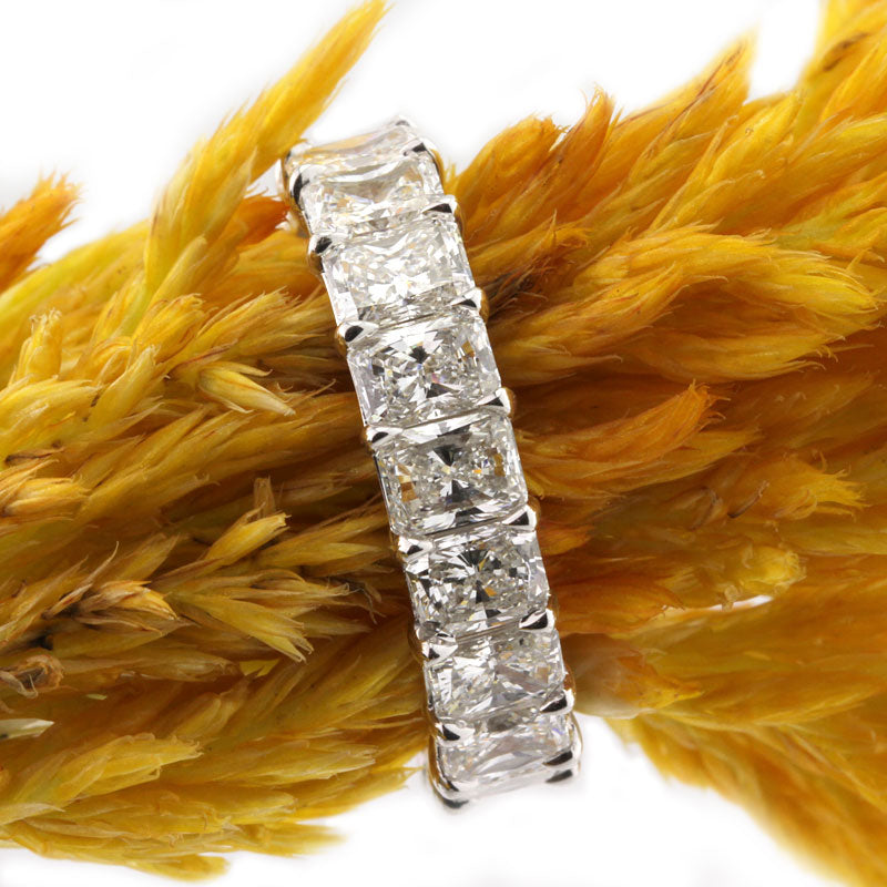 Radiant cut hot sale eternity band