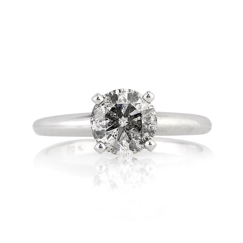 1.23ct Round Brilliant Cut Diamond Engagement Ring