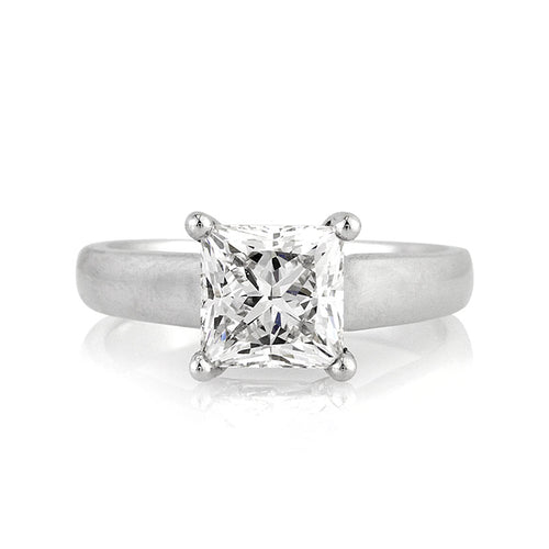 2.03ct Princess Cut Diamond Engagement Ring