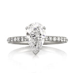 2.11ct Pear Shaped Diamond Engagement Ring