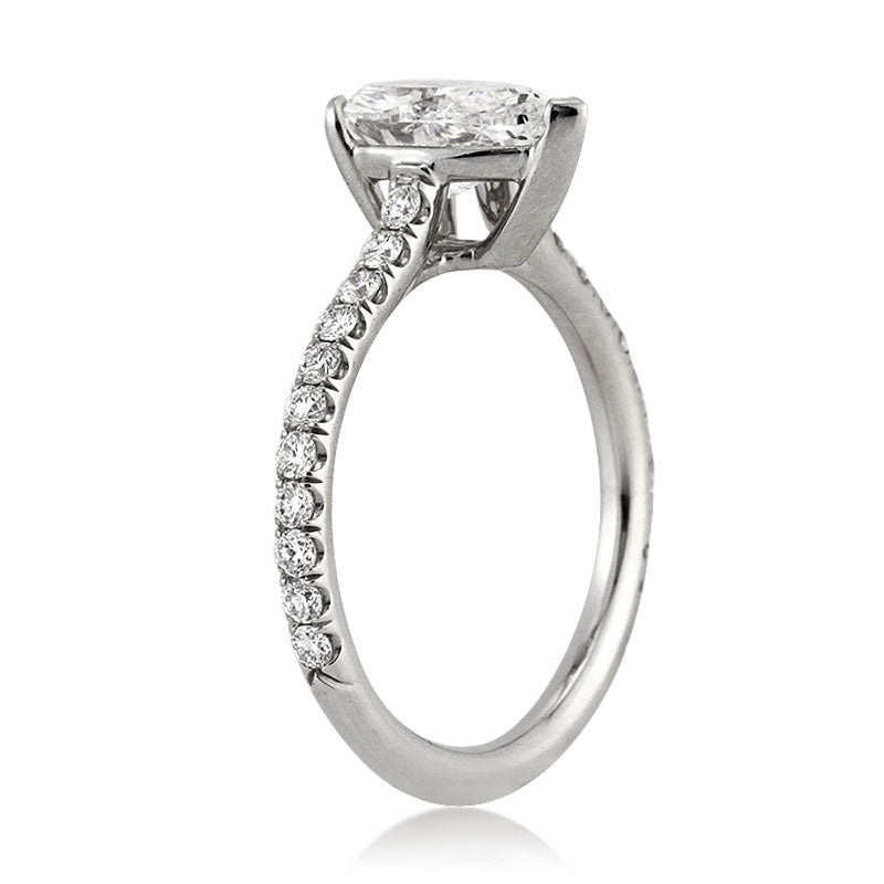 2.11ct Pear Shaped Diamond Engagement Ring