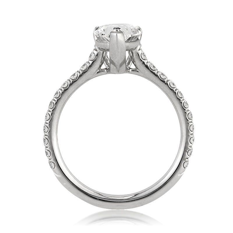 2.11ct Pear Shaped Diamond Engagement Ring