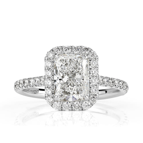 2.77ct Radiant Cut Diamond Engagement Ring