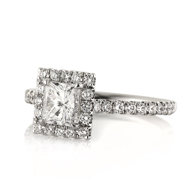 1.72ct Princess Cut Diamond Engagement Ring