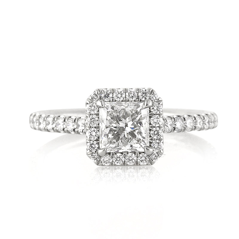 1.66ct Princess Cut Diamond Engagement Ring