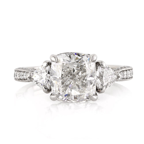 4.10ct Cushion Cut Diamond Engagement Ring