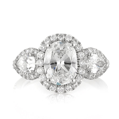 3.55ct Oval Cut Diamond Engagement Ring