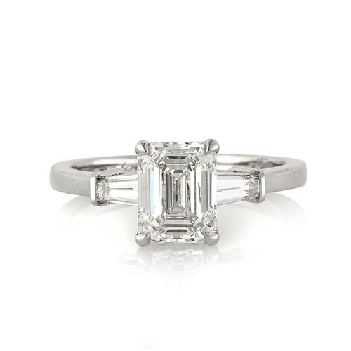 2.26ct Emerald Cut Diamond Engagement Ring