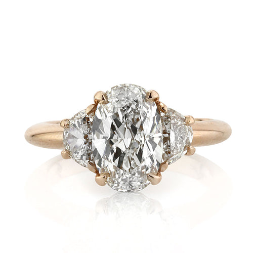 2.62ct Oval Cut Diamond Engagement Ring