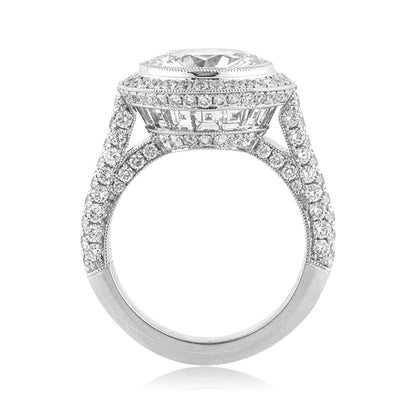 6.28ct Round Brilliant Cut Diamond Engagement Ring