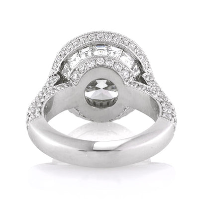 6.28ct Round Brilliant Cut Diamond Engagement Ring