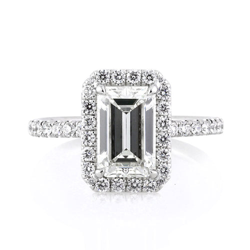 2.65ct Emerald Cut Diamond Engagement Ring