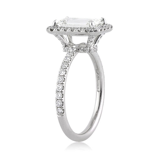 2.65ct Emerald Cut Diamond Engagement Ring