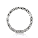 0.20ct Round Brilliant Cut Diamond Filigree Eternity Band