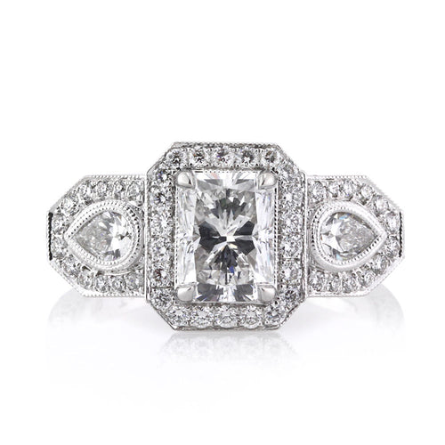 2.95ct Radiant Cut Diamond Engagement Ring