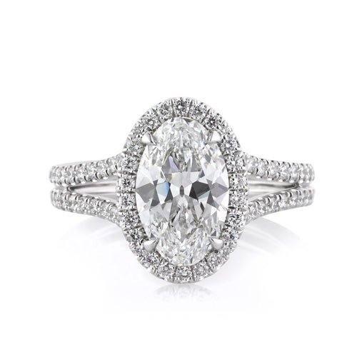 2.87ct Oval Cut Diamond Engagement Ring