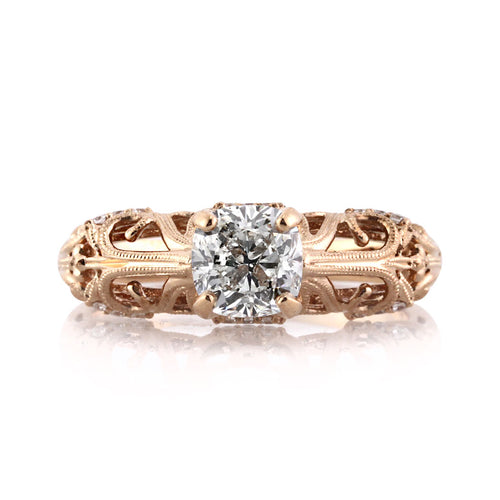 1.23ct Cushion Cut Diamond Engagement Ring