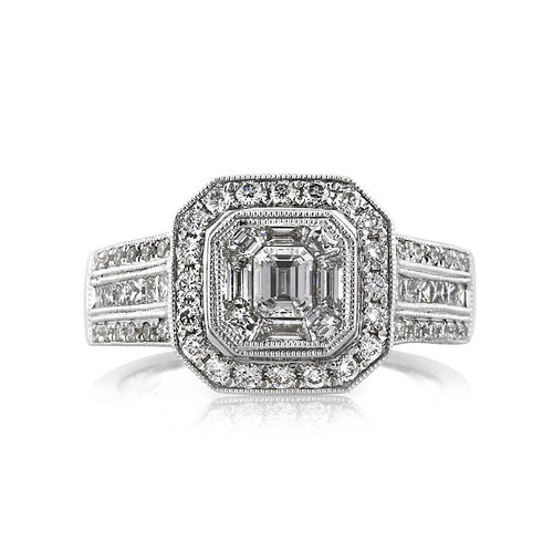 1.80ct Emerald Cut Diamond Engagement Ring