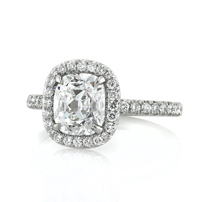 2.76ct Old Mine Cut Diamond Engagement Ring