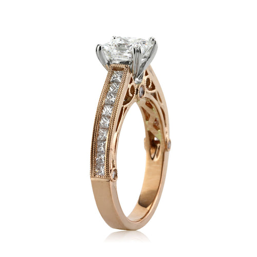 2.01ct Princess Cut Diamond Engagement Ring