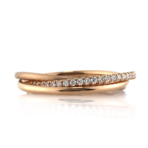 0.45ct Round Brilliant Cut Diamond Trinity Eternity Ring