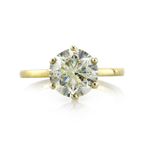 3.00ct Round Brilliant Cut Diamond Solitaire Engagement Ring