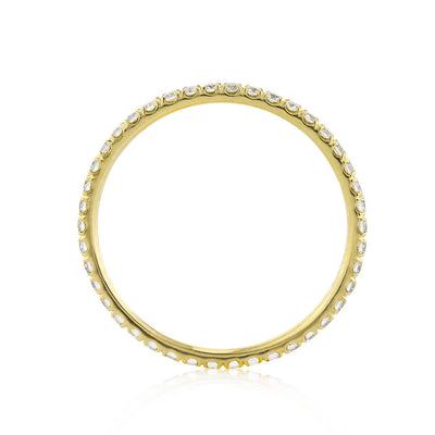 0.50ct Round Brilliant Cut Diamond Eternity Band in 18k Yellow Gold