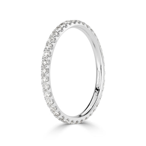 0.50ct Round Brilliant Cut Diamond Eternity Band in Platinum