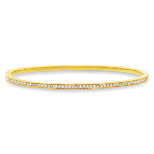 0.47ct Round Cut Diamond on 14k Yellow Gold