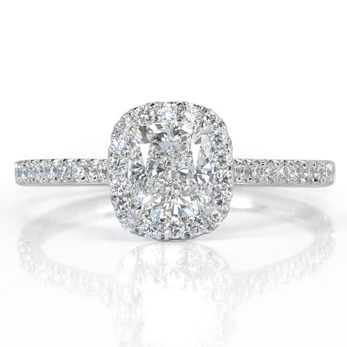 1.26ct Cushion Cut Diamond Engagement Ring