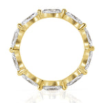 1.95ct Marquise Cut Diamond Eternity Band in 18k Yellow Gold