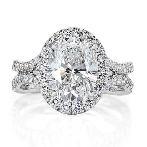 3.32ct Oval Cut Diamond Engagement Ring