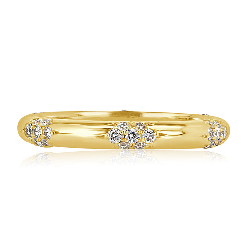 0.40ct Round Brilliant Cut Diamond Eternity Band in 18k Yellow Gold