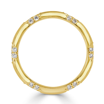 0.40ct Round Brilliant Cut Diamond Eternity Band in 18k Yellow Gold