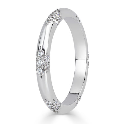 0.40ct Round Brilliant Cut Diamond Eternity Band in 18k White Gold