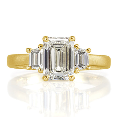 2.00ct Emerald Cut Diamond Engagement Ring